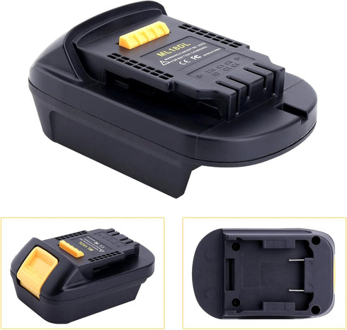 ML18DL Battery Adapter for Dewalt 20V Cordless Tools, Compatible with Milwaukee 18V M18 Battery, Adapter Only