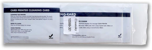 Cleaning Kits for ZXP Series 1 and 3 ID Card Printer, Pack of 4 Short and 4 Long T Cards