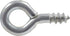 Hillman 320087 .080 x 13/16" Zinc-Plated Small Screw Eye, 100-Pack