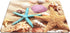 Seashell Gaming Mousepad, Colorful Seashell Starfish on Beach Mouse Pad for Computer Desk, 9.5 x 7.9 Inch