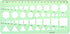 Circle Template & Geometric Drawings Templates Scale Drafting Stencils for Artist Design Drawing Aids 2 PACK