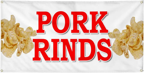Fastasticdeals Vinyl Banner Multiple Sizes Pork Rinds Food Fair Truck Restaurant Restaurant &