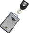 Heavy Duty Retractable Badge Reel with RFID Blocking Holder - Identity Stronghold Multi Card Holder for Two Badges