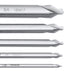 Accusize Industrial Tools 5 pc H.S.S. M2 Long Series Center Drill Set, 4'' OAL, 3560-1001