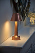Dimmable Auraglow Copper Aluminium Rechargeable Remote-Controlled Colour Changing LED Table Lamp - Perfect for Bedside