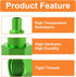 GASHER 10PCS Aluminum 1/4-Inch NPT Female Industrial Air Tool Green Fitting, High Flow Pneumatic Plugs