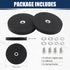 D66 2Pack Rubber Coated Magnets, Neodymium Magnet Base Mount with Rubber Coating Anti Scratch Magnetic Base with Female