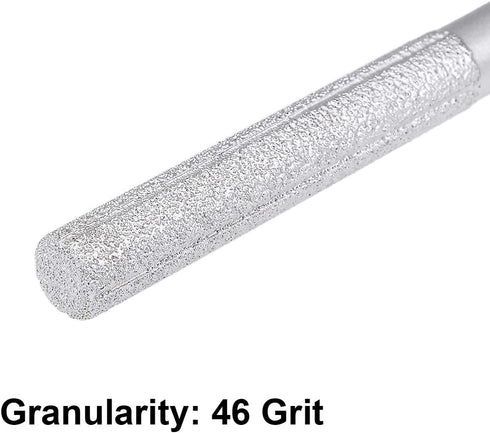 13.4mm 1/2-inch 46 uxcell Diamond Straight Router Bit Brazed Cylinder Profile Wheel Shank Grits for Stone Marble