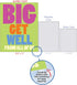 NobleWorks Jumbo Get Well Greeting Card (8.5 x 11 Inch) - Feel Better Soon Notecard