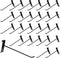 10 Inch Gridwall Hooks, 40 Pack Hanging Hooks for Retail, Home, and Workspace Organization, Displays, and Storage