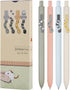 Cat Pens, 4 Pcs 0.5mm Cute Kawaii Black Ink Fine Point Smooth Writing Pens, High-End Cat's Tail Retractable