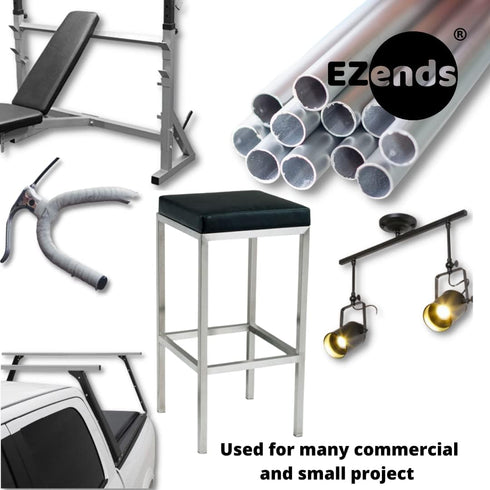 Premium Grade 3/4 Inch Round Plastic Plug / 20 Pack / Black End Caps / Durable Chair Glide Inserts for Legs