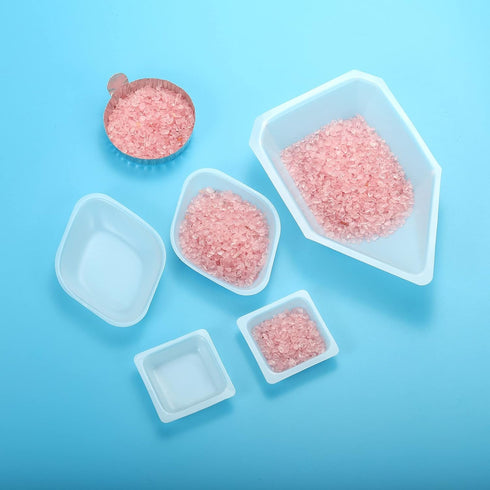 PATIKIL Square-Shaped Weigh Boats, 20 Pack Plastic 100mL Medium Disposable Powder Dispenser, White.