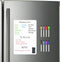 Magnetic Whiteboard for Fridge, 12 x 8 Inches, Small Dry Erase Board with 8 Markers and 1 Eraser
