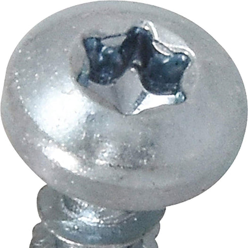 Power Pro Premium One Multi-Material Pan Head Screws, Zinc Plated Steel, #6 x ½ inch, Box of 50 Screws - Fasten in