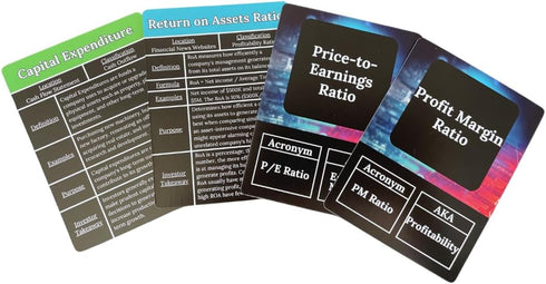 Wall Street Merch Investment Flashcards: Master Financial Statements - Learn to Analyze Balance Sheets, Cash Flow
