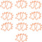 Hedgehog Shaped Paper Clips, 100Pcs Mini Cute Hollow Electroplated Metal Office Clips for Document Sorting