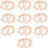 Hedgehog Shaped Paper Clips, 100Pcs Mini Cute Hollow Electroplated Metal Office Clips for Document Sorting