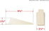 Shepherd Hardware 8935E Door Wedge, 2-Pack, Almond