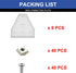 8pcs 3030 Brackets T Plate Connector Joint Plate T Slot Hardware V Slot Accessories 3030 Aluminum Extrusion