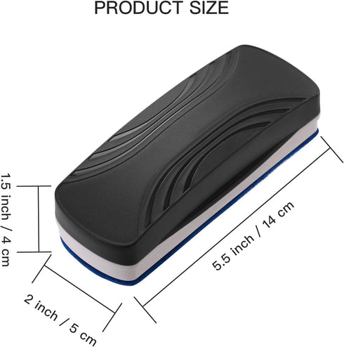 Ddaowanx Whiteboard Eraser, Magnetic Dry Erase Eraser, Glass Board Eraser,School and Office Supplies, Pack of 2 (Black) by Ddaowanx
