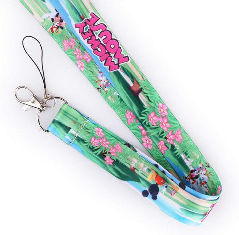 Ergonflow 4 Pack Cartoon Neck Lanyard Necklace Phone Straps, ID Badge Holder Bags Accessories with Lobster Clasps