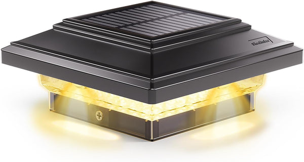 SIEDiNLAR 4x4 Solar Post Lights 50 Lumens 2 Modes, Post Caps Light