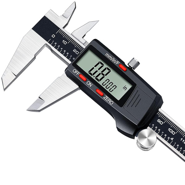 Kynup Caliper Measuring Tool, Digital Micrometer Caliper with Stainless Steel, Large LCD Screen, Auto-Off Feature