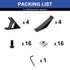 8pcs 3030 45/135 Degree Angle Corner Bracket, 3030 Extrusion Hardware T-Slot V-Slot Accessories with Screws and Nuts