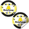 Bumble Bee Birthday Party Thank You Sticker Labels - 40 2" Party Circle Stickers by AmandaCreation for Party Favors,