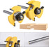 KATUR Tongue and Groove Router Bit Set, 1/4 Inch Shank Grooving Router Bit, 3 Teeth T Shape Woodworking Tools