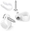 100 Pack 1/2 Inch P-Style Cable Clips, Rope Light Mounting Clips with Compatible Stainless Steel Pan Head Phillips