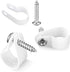 100 Pack 1/2 Inch P-Style Cable Clips, Rope Light Mounting Clips with Compatible Stainless Steel Pan Head Phillips