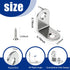 24PCS 48PCS (0.79 0.79 inch) L Bracket Corner Brace, Stainless Steel L Brackets for Shelves, Metal Corner Bracket