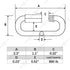 SHONAN 2.3 Inch Chain Quick Links, 5 Pcs Marine Grade Quick Link Connector, Stainless Steel 316