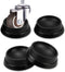 4PCS Rubber Furniture Wheel Caster Cups, Non-Slip Foot Mats for Crib Wheels, Strong Grip Floor Protectors