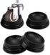 4PCS Rubber Furniture Wheel Caster Cups, Non-Slip Foot Mats for Crib Wheels, Strong Grip Floor Protectors