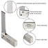 Machinist Square Precision Engineer Wide Seat Square, 90 Right Angle Ground Hardened Steel Angle Ruler 3.2 x 2 Inch