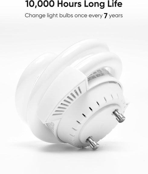 13W Gu24 Bulb T3 Bulbs 4200K 1000LM Bulbs Bulb (2 Pack) JACKYLED UL-Listed CFL Light Low Profile Spiral Bright White