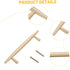 Brass Cabinet Pulls Centers Solid Drawer Handles for Wardrobes Cabinets Bedside Tables Modern Minimalist Furniture