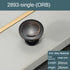 Aoleegatt Handles(2893-Single Black Zinc Alloy Bedside Table Handle, Minimalist Cabinet Pulls for Furniture Hardware