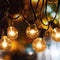 25FT G40 Globe Patio Lights with 20 Edison Glass Bulbs(4 Spare),5W E12