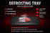 FIDYLICERE Frozen 14" Defrosting Tray for Meat - Rapid Aluminum Thawing Plate for Steak, Chicken, Fish & Pork | Large