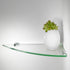 6" 6" 3/8" Dulles Glass x Quarter Round Floating Glass Shelf - Shelf Only - Tempered - Thick - Flat Polished Glass