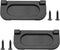 3 Inch Flush Pull Ring Handles, Metal Black Sliding Pull Handle with Screws for Cabinet Drawers