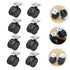 8pcs 1.5 Inch Gadpiparty Nylon Caster Wheels Brake Replacement Casters for Office Chairs Furniture Rolling and Cart