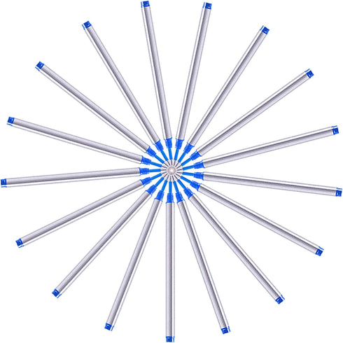 DunBong 5 Pack Spiral Refill, Replaceable Gel Ink Rollerball Refills, 0.5mm Medium Point, Blue