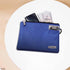 Vaultz Money Bag with Lock - 7 x 10 Inch Locking Pouch for Cash, Bank Deposits, Wallet, Phone, Credit Cards - BLUE