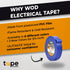 WOD ETC766 Professional Grade Pink Electrical Tape, UL/CSA Listed, 3/4inch X 66ft, Pack of 1