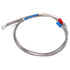 MECCANIXITY K Type Thermocouple Temperature Sensor PT100 5mm Ring Probe, 3.3ft Wire, 0 to 600°C Stainless Steel